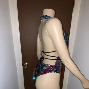 Sequin Rainbow Sunsuit Fashion Nova